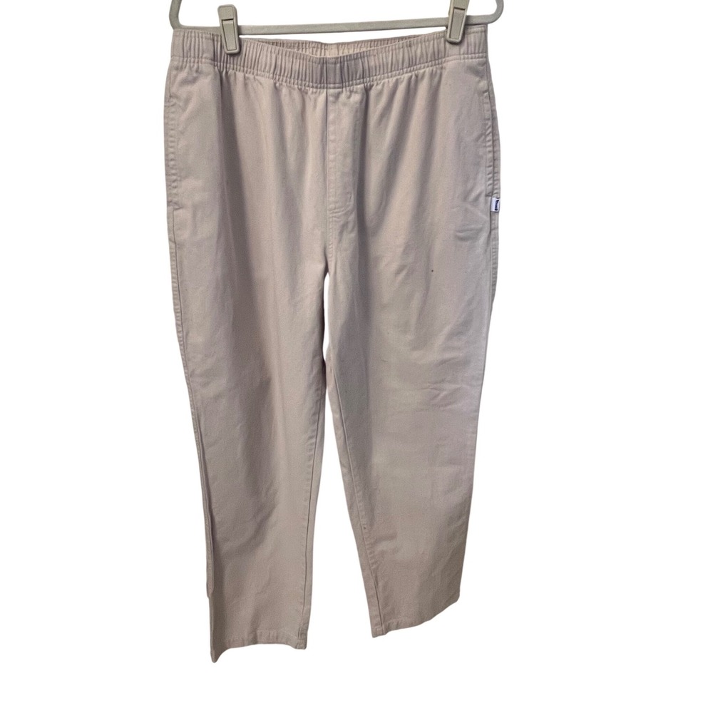 Birdwell Beach Britches Beach Chino Pants with Elastic Waist. BeigeMens Large